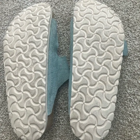 Birkenstock Blue Double Strap Sandal Flats Size 6.5 - Picture 5 of 6